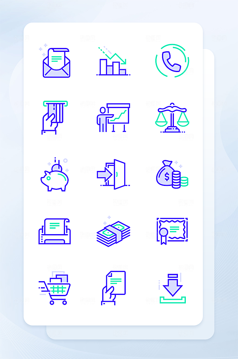 扁平程序应用app图标