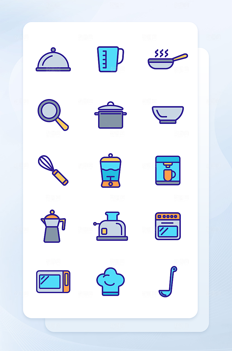 扁平程序应用app图标