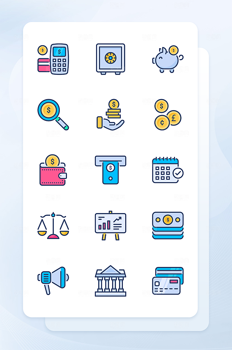 扁平程序应用app图标