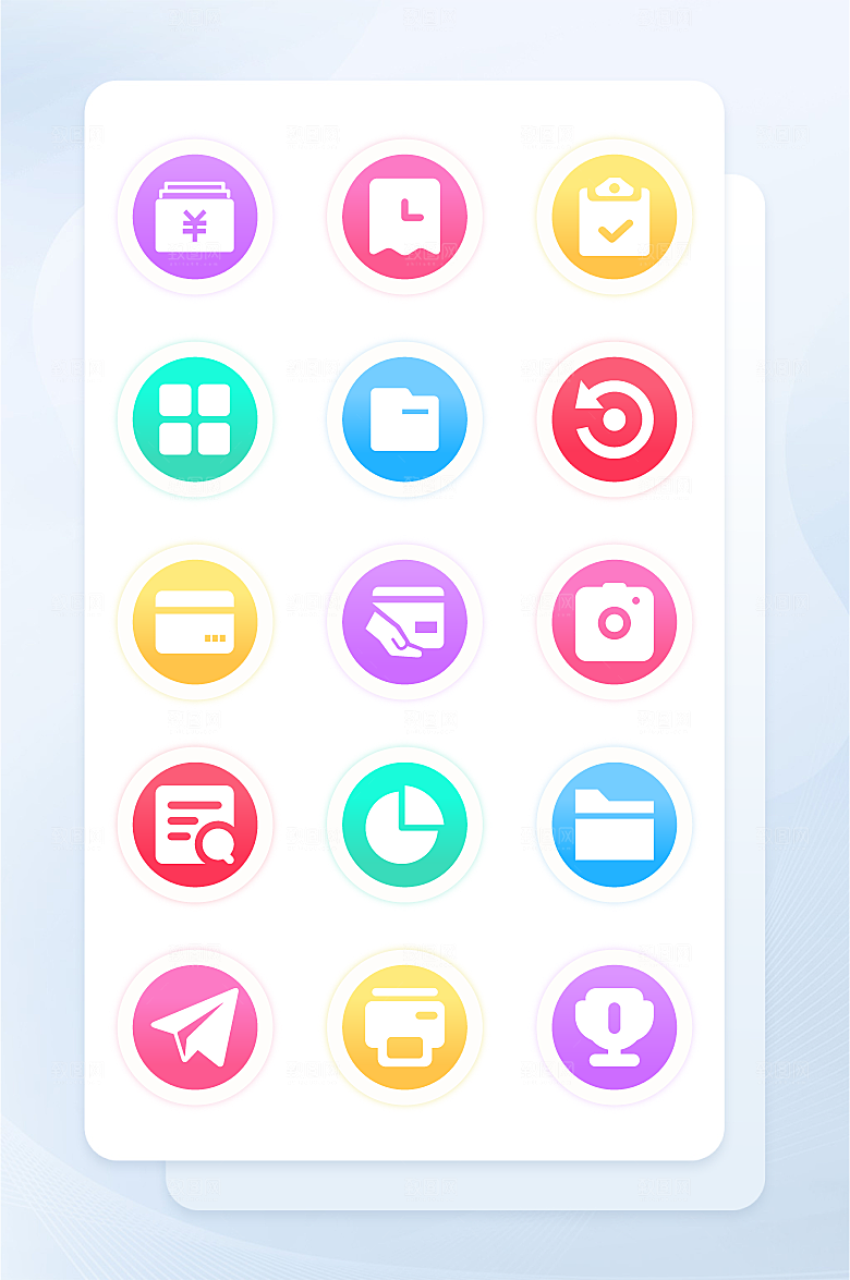 扁平程序应用app图标
