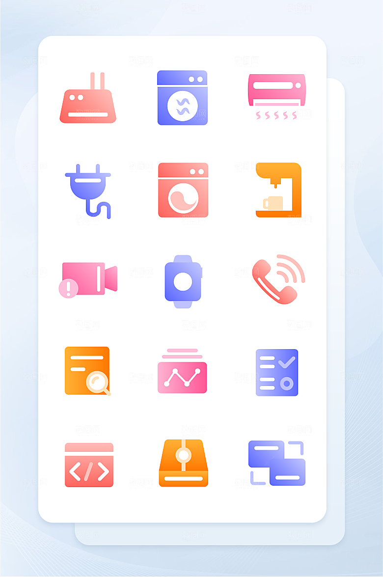 扁平程序应用app图标