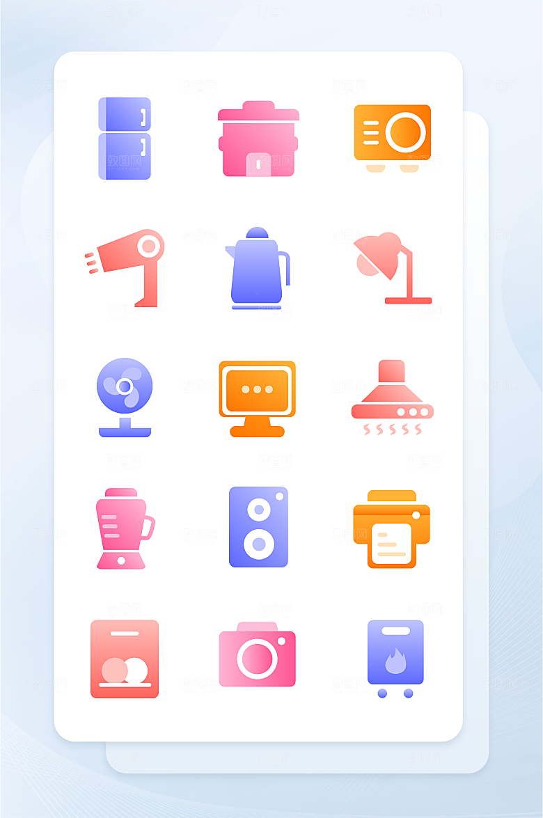 扁平程序应用app图标