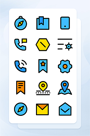 扁平程序应用app图标