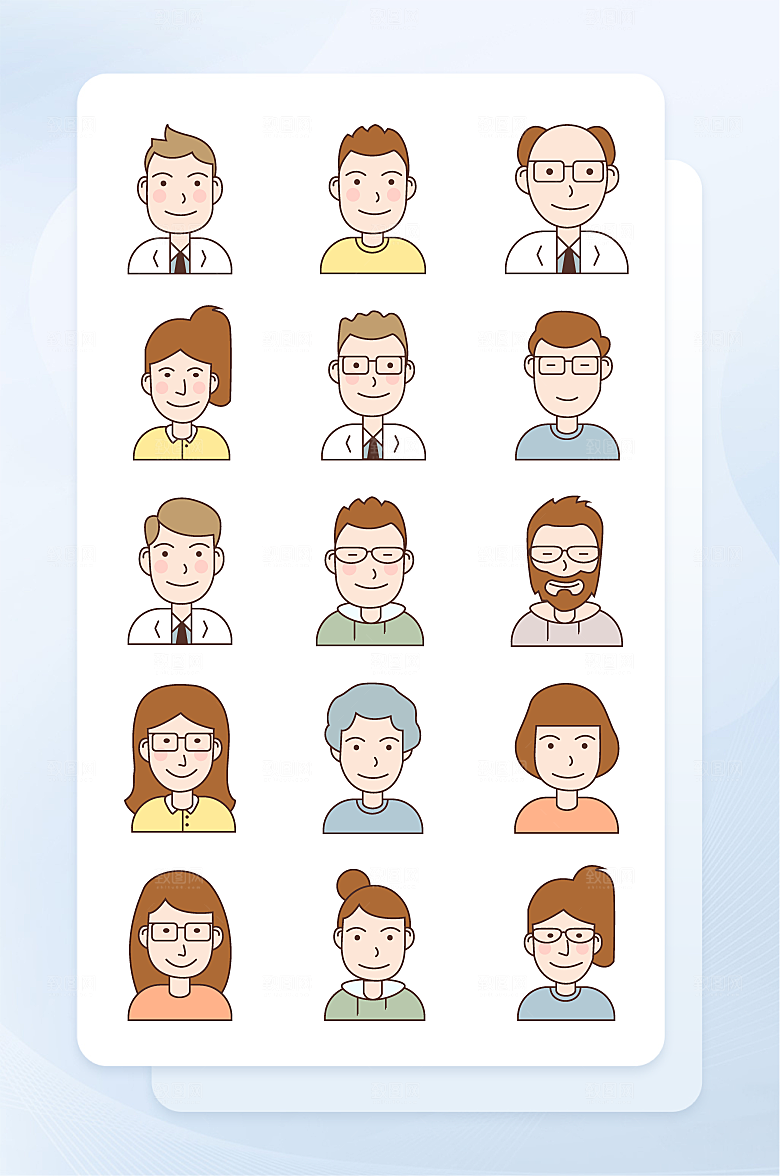 扁平程序应用app图标