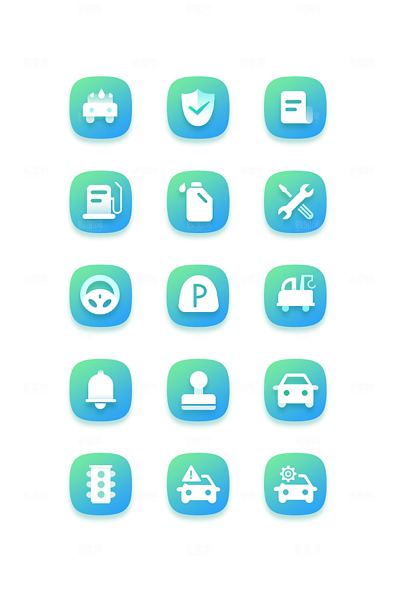 扁平程序应用app图标