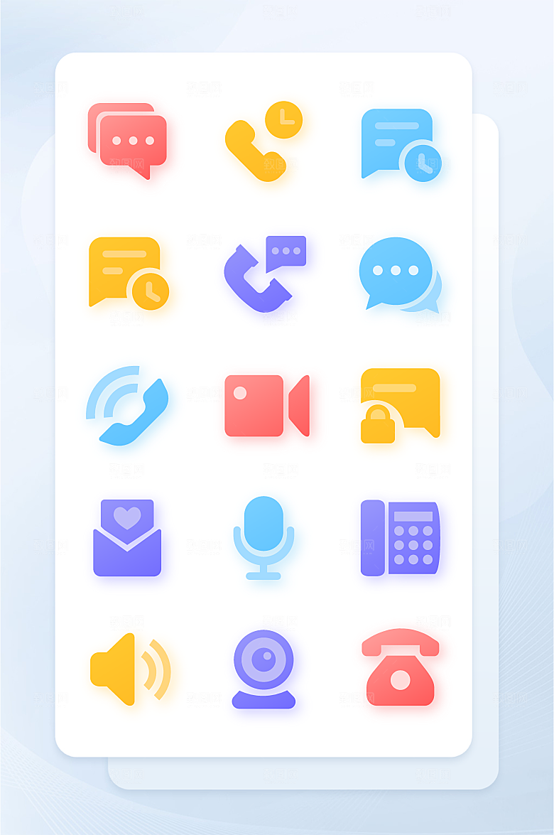 扁平程序应用app图标