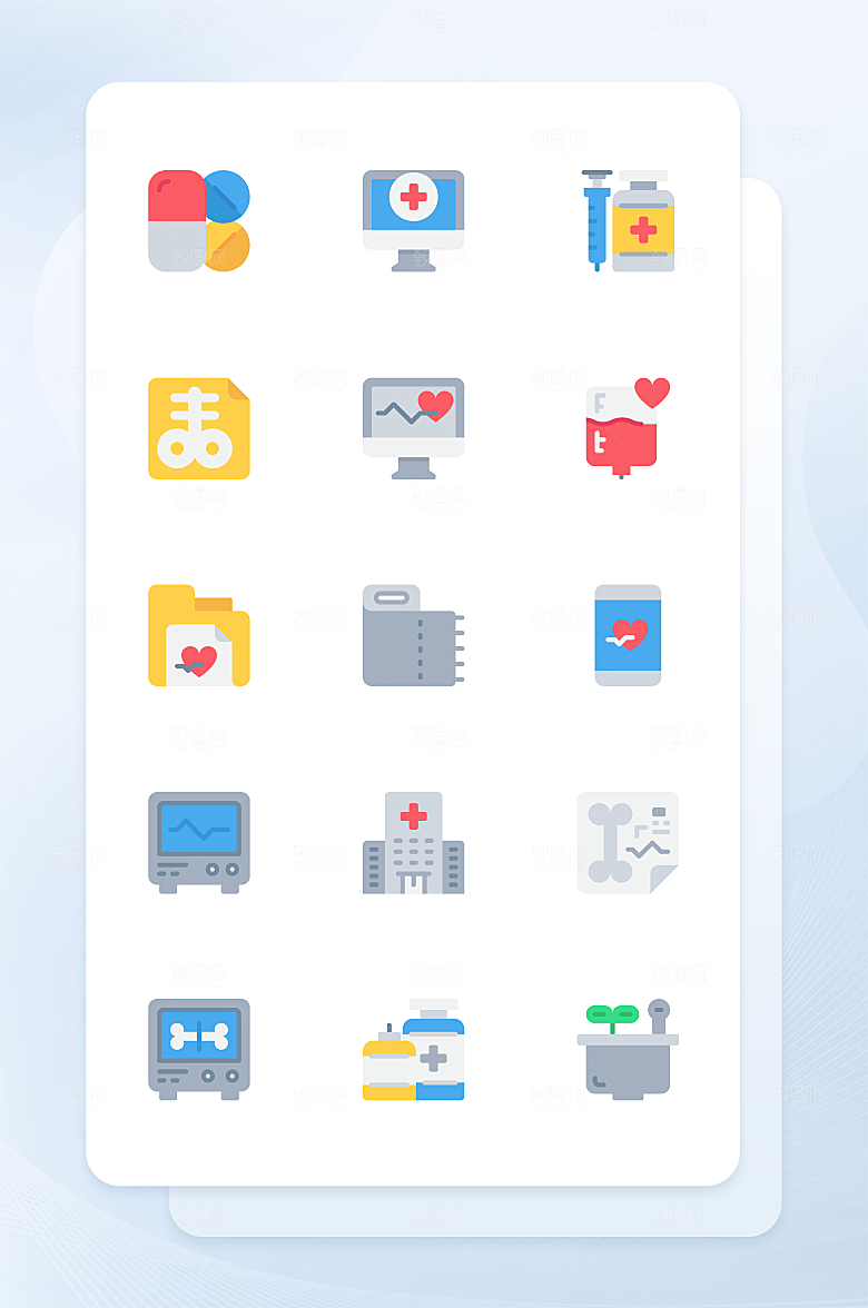 扁平程序应用app图标
