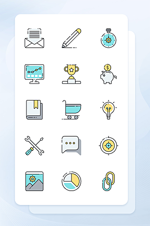 扁平程序应用app图标