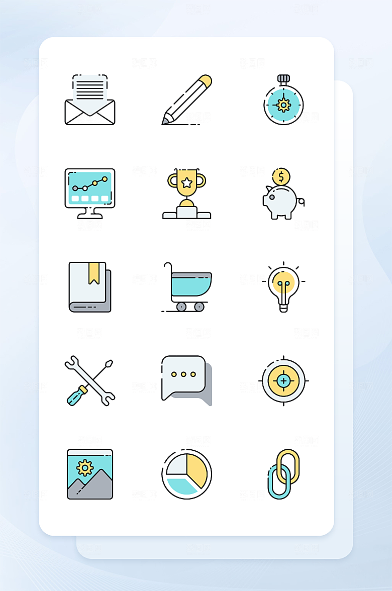 扁平程序应用app图标