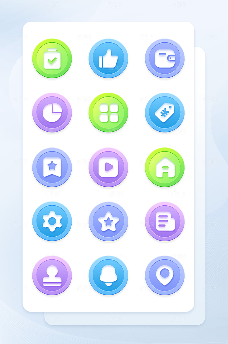 扁平程序应用app图标