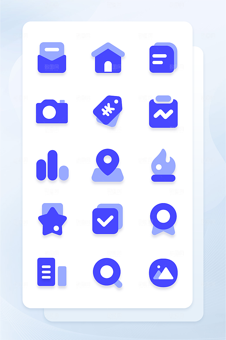 扁平程序应用app图标