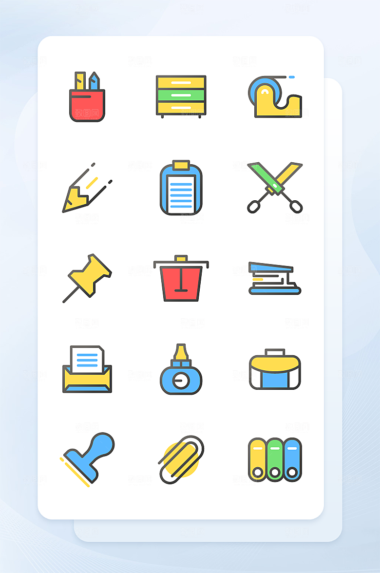扁平程序应用app图标