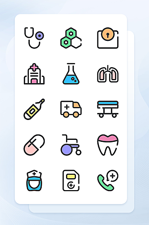 扁平程序应用app图标