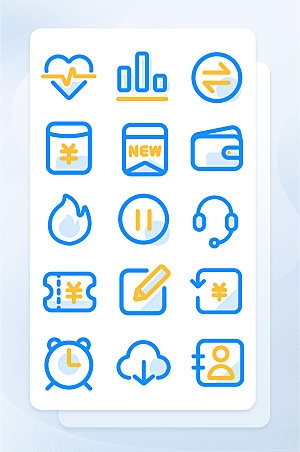 扁平程序应用app图标