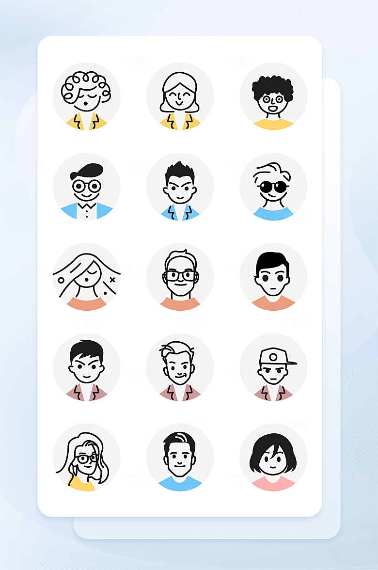 扁平程序应用app图标