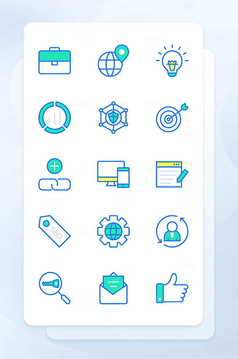 扁平程序应用app图标