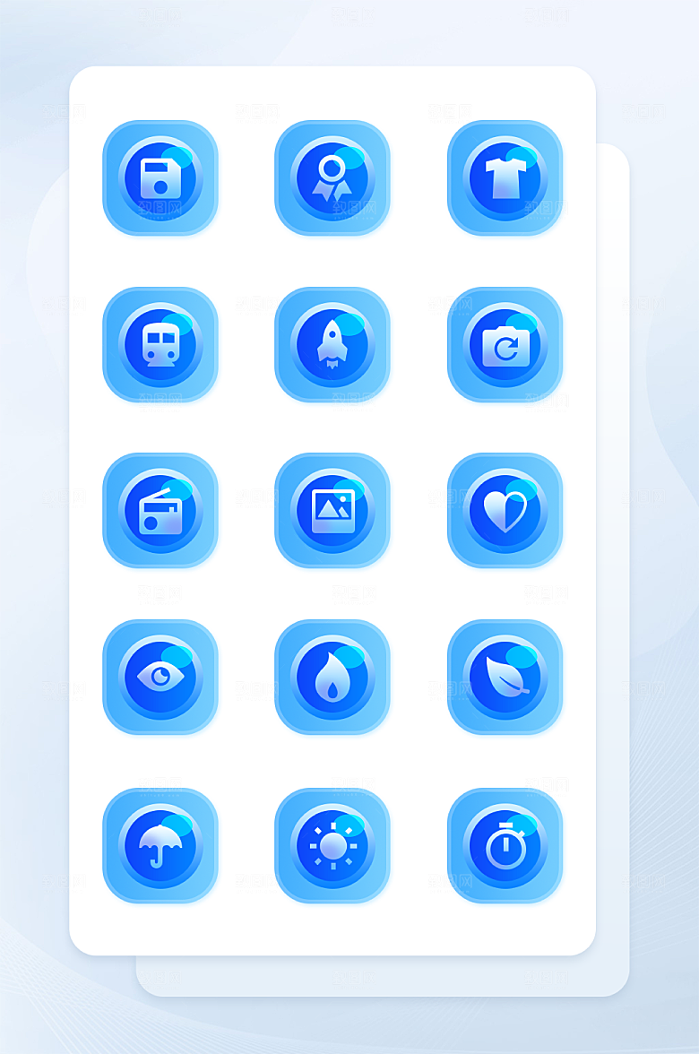 扁平程序应用app图标