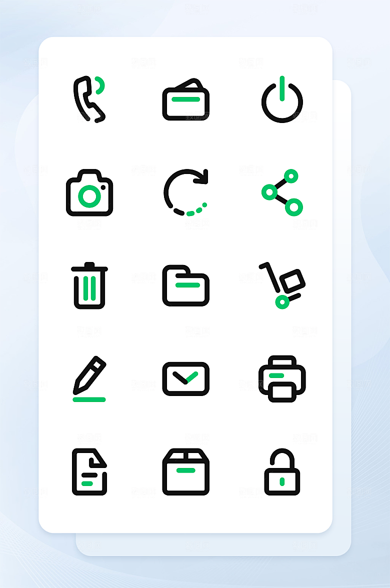 扁平程序应用app图标