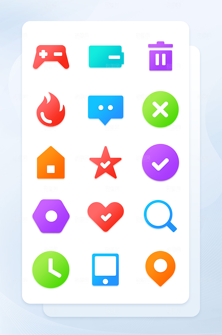扁平程序应用app图标