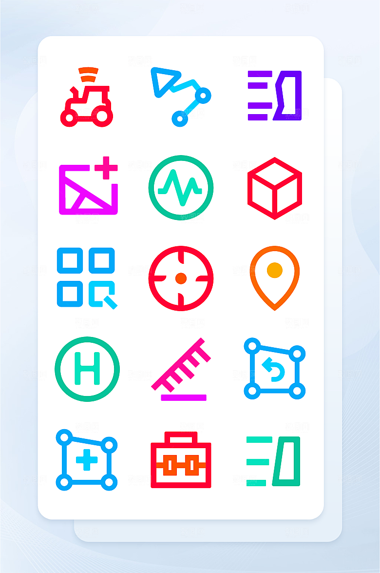 扁平程序应用app图标