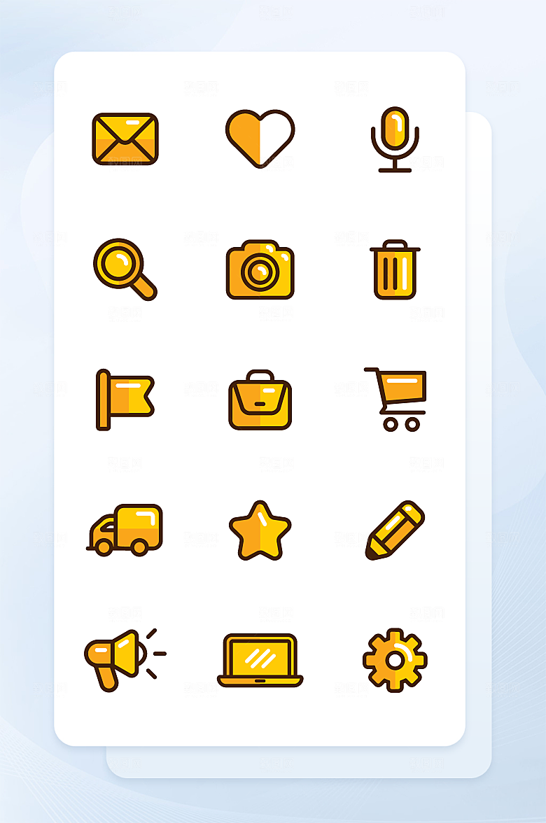 扁平程序应用app图标