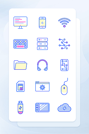 扁平程序应用app图标