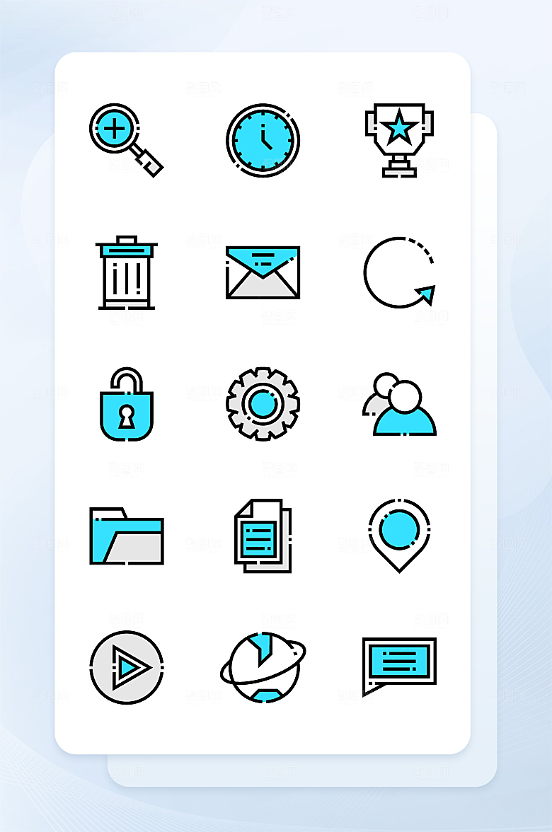 扁平程序应用app图标