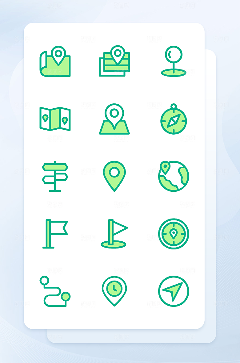 扁平程序应用app图标