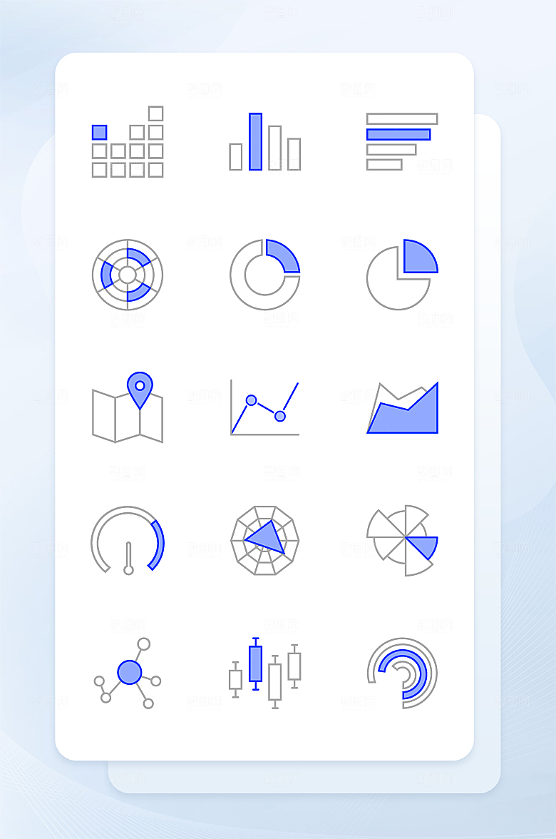 扁平程序应用app图标