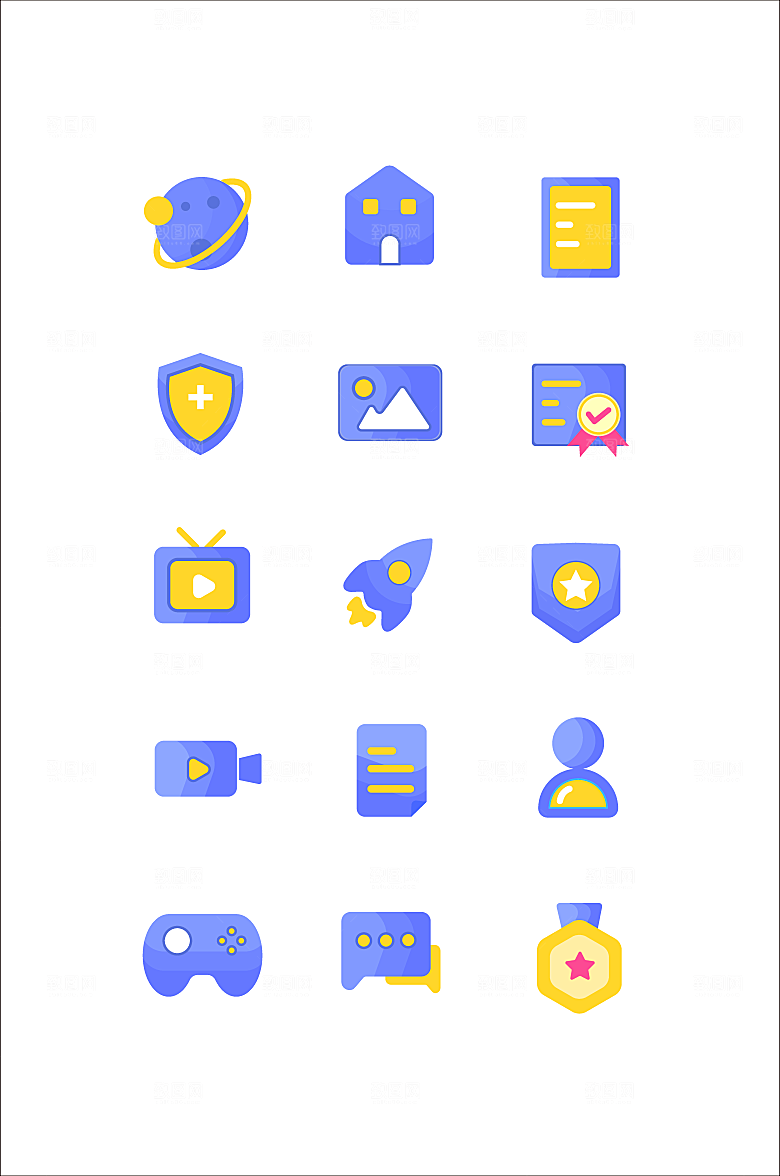 扁平程序应用app图标