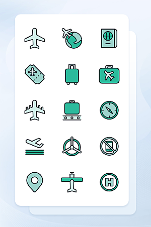 扁平程序应用app图标
