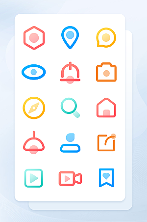 扁平程序应用app图标