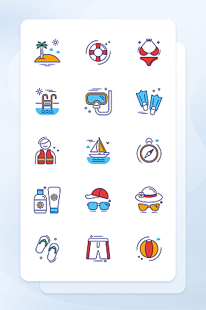 扁平程序应用app图标