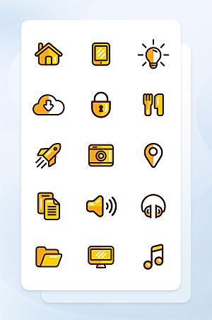 扁平程序应用app图标
