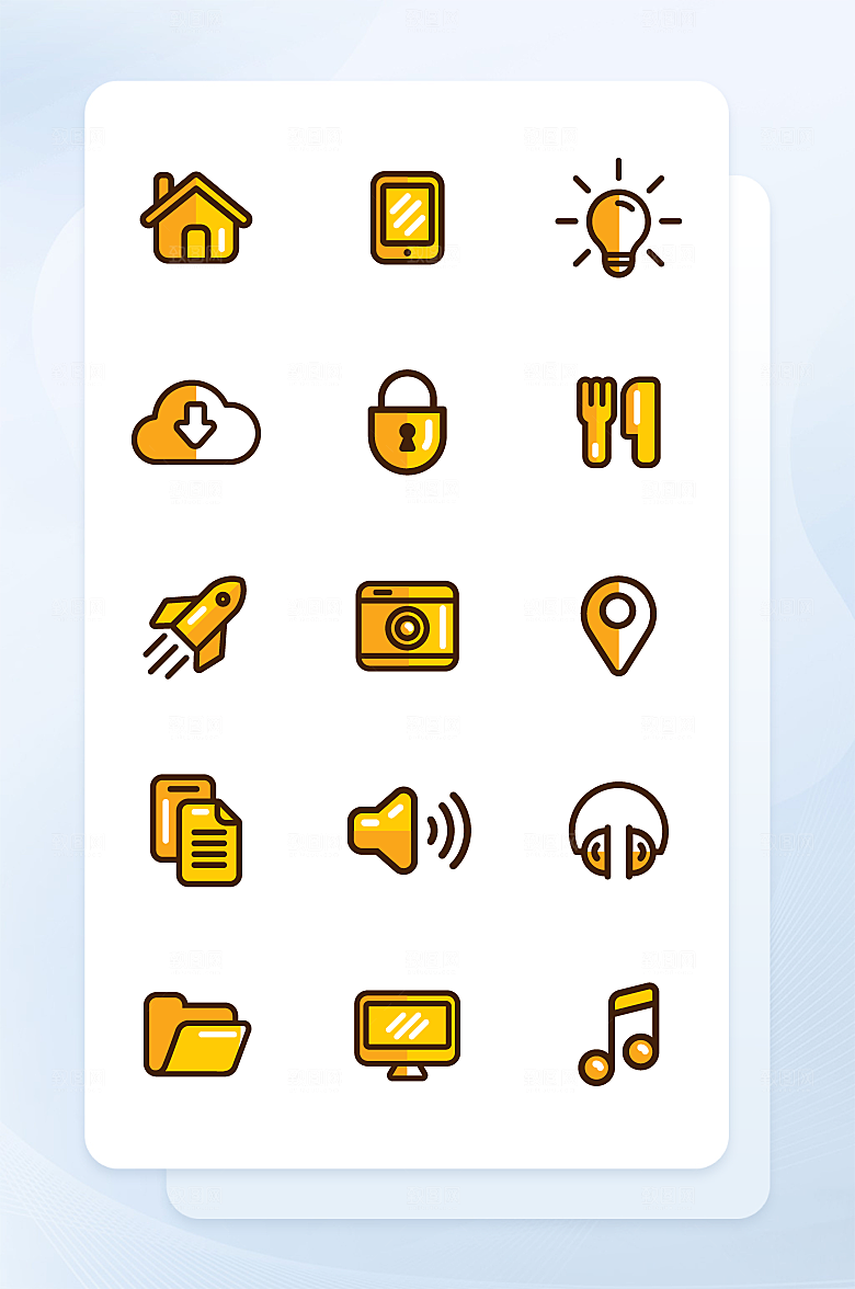 扁平程序应用app图标