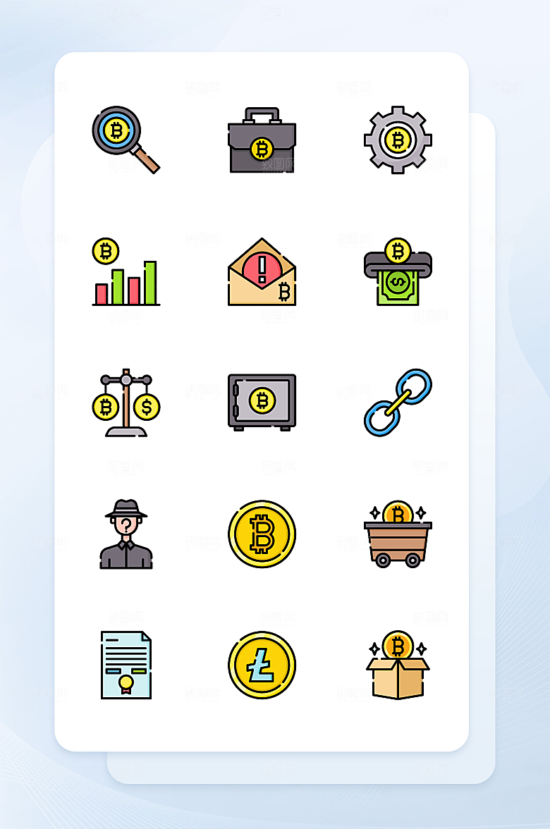 扁平程序应用app图标