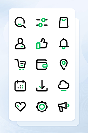 扁平程序应用app图标
