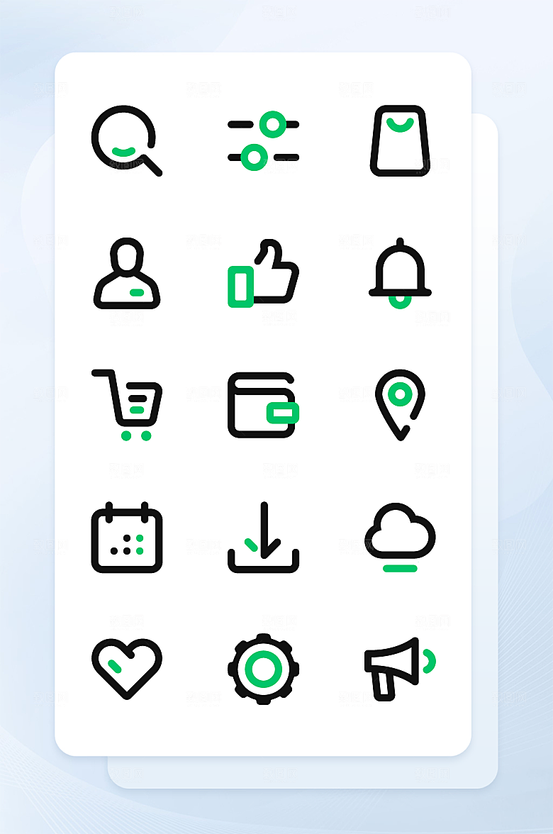 扁平程序应用app图标