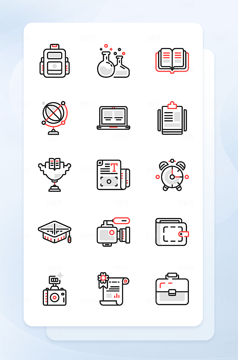 扁平程序应用app图标