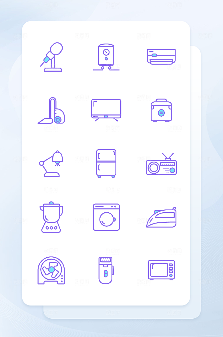 扁平程序应用app图标