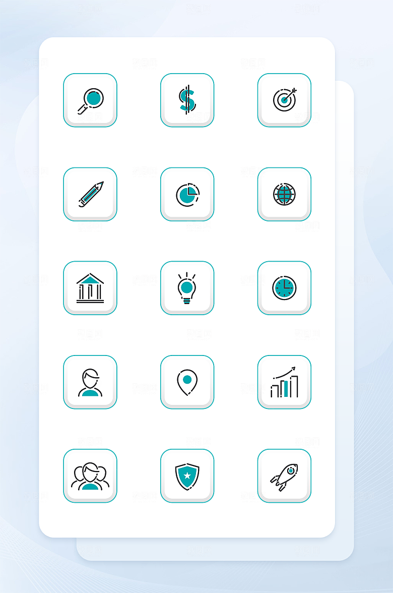扁平程序应用app图标