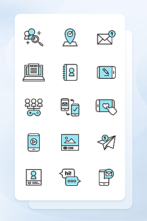 扁平程序应用app图标