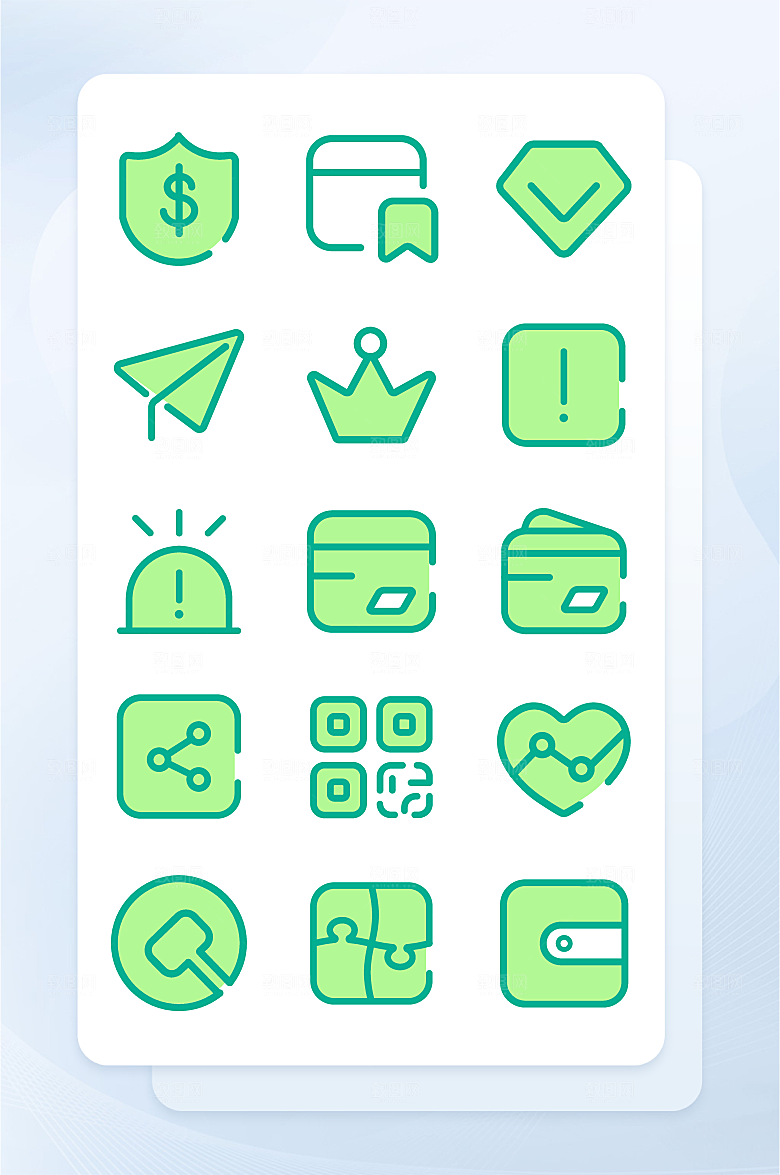 扁平程序应用app图标