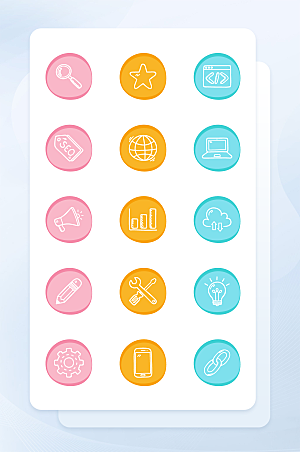 扁平程序应用app图标