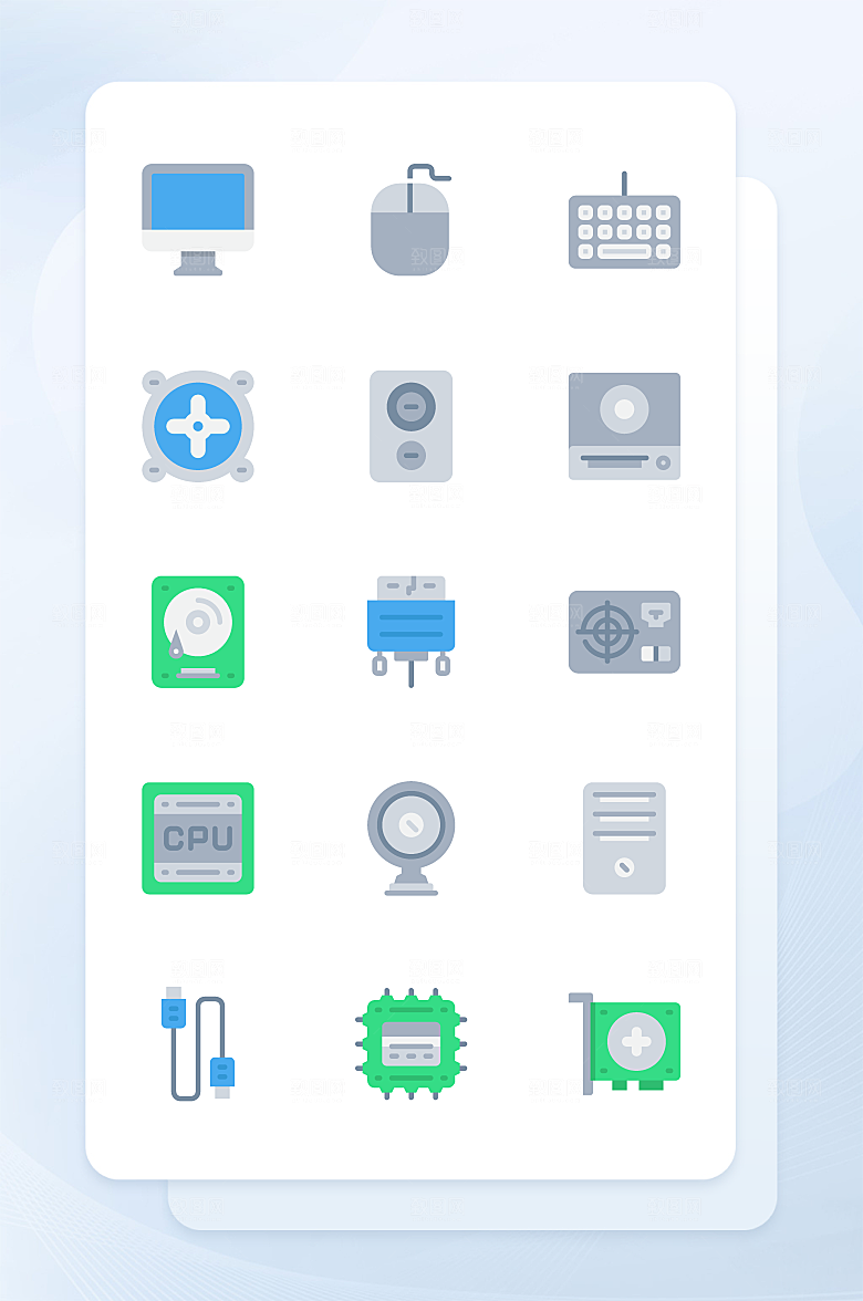 扁平程序应用app图标