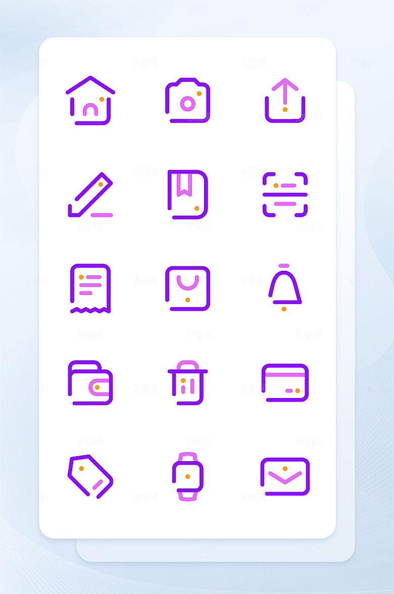 扁平程序应用app图标