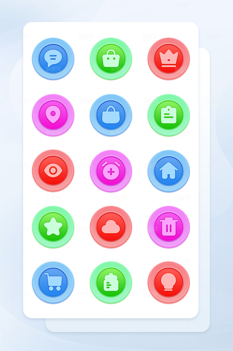 扁平程序应用app图标