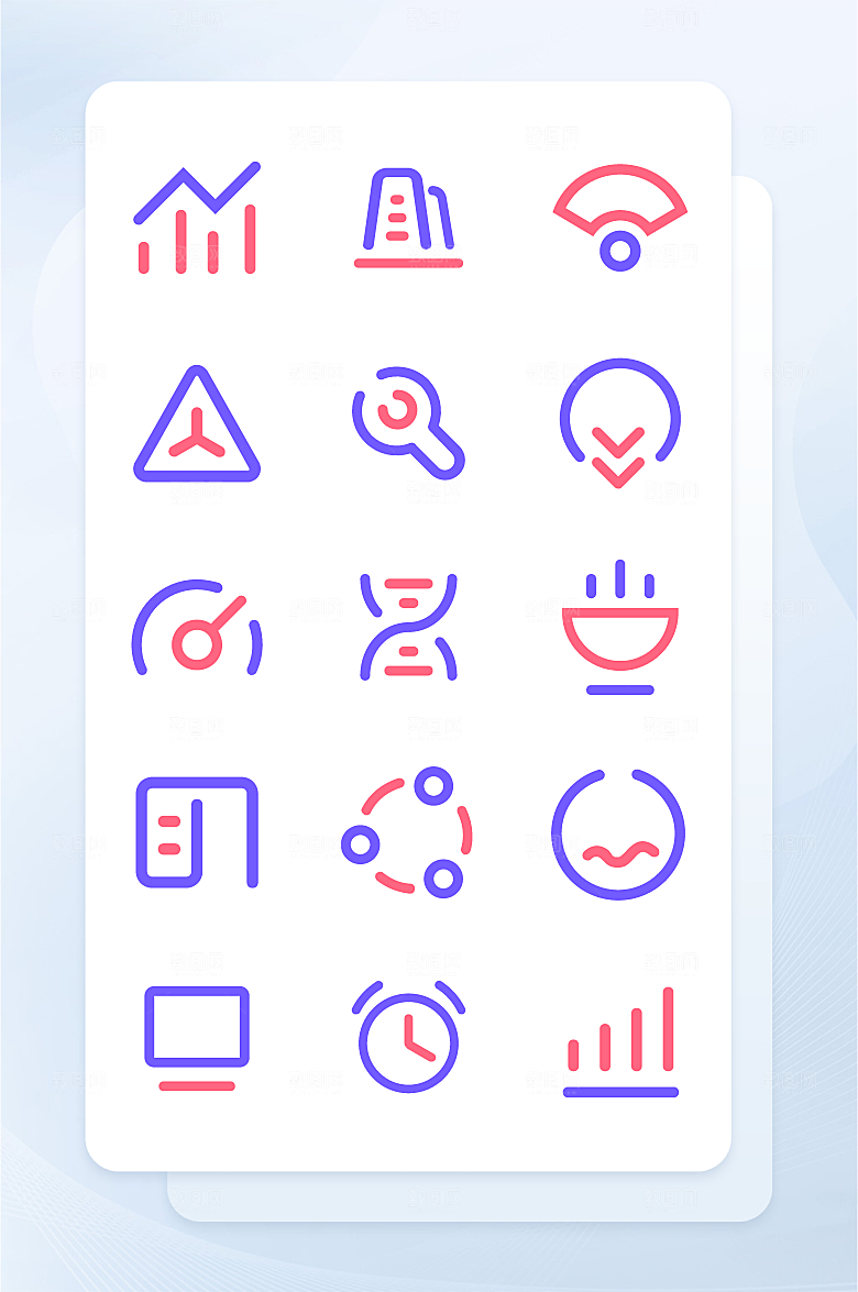 扁平程序应用app图标