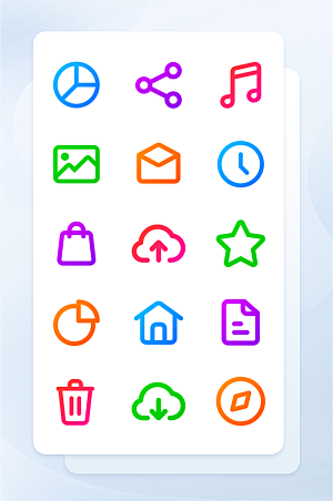 扁平程序应用app图标
