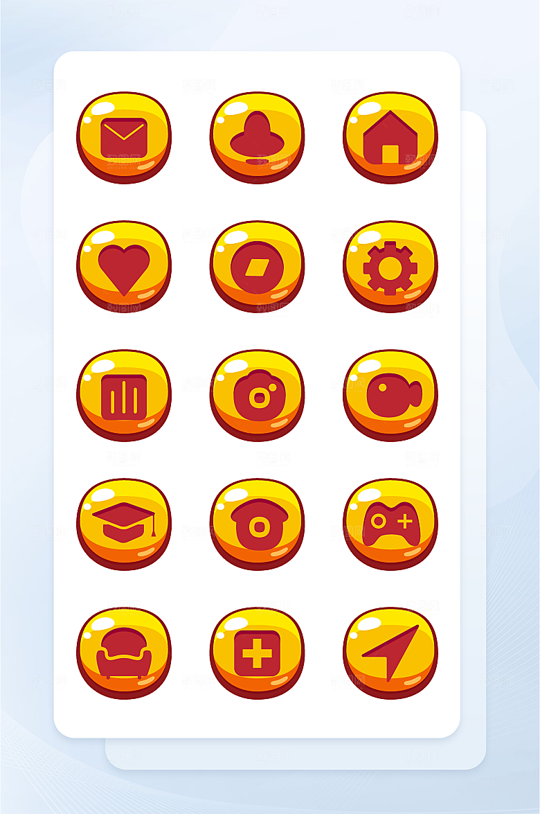 扁平程序应用app图标